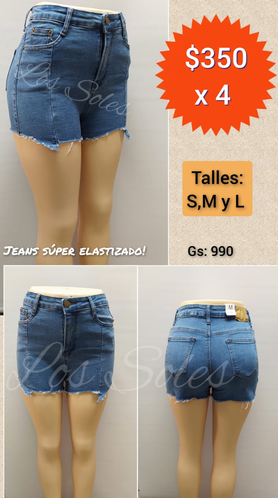 short dama jeans | GIRASOLES