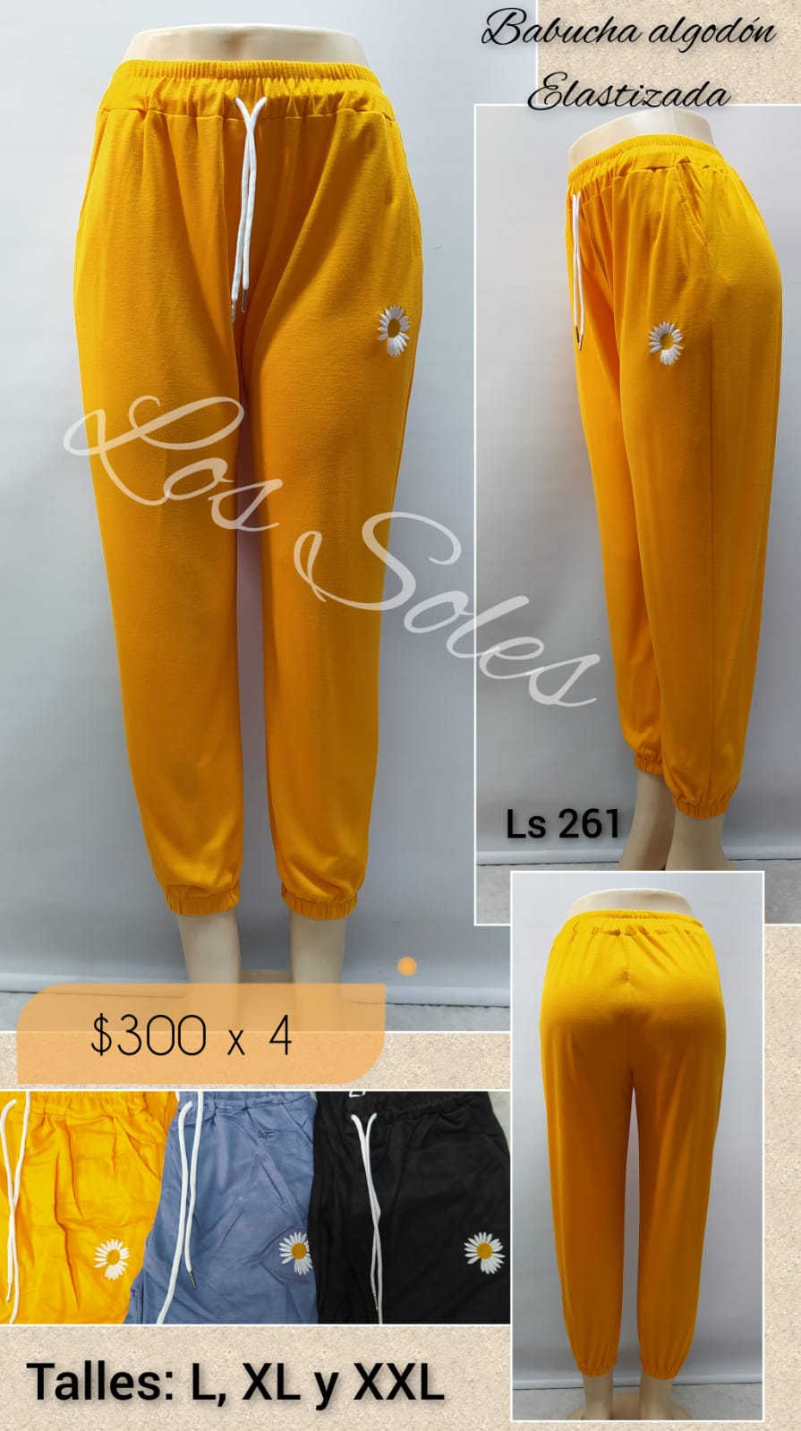 Babucha dama | GIRASOLES